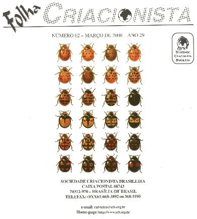 Folha Criacionista Nº. 62 – Março de 2000 – Ano 29